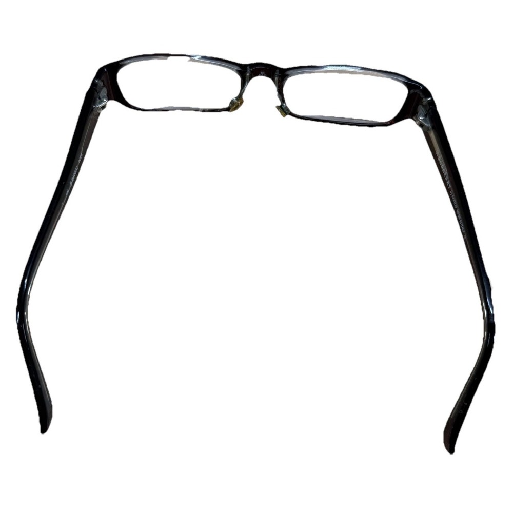 Burberry Eyeglass Frames Rectangular Black Unisex… - image 4